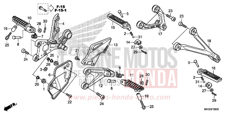 STUFE von CBR1000RR „Fireblade“ GRAPHITE BLACK (NHB01) von 2016